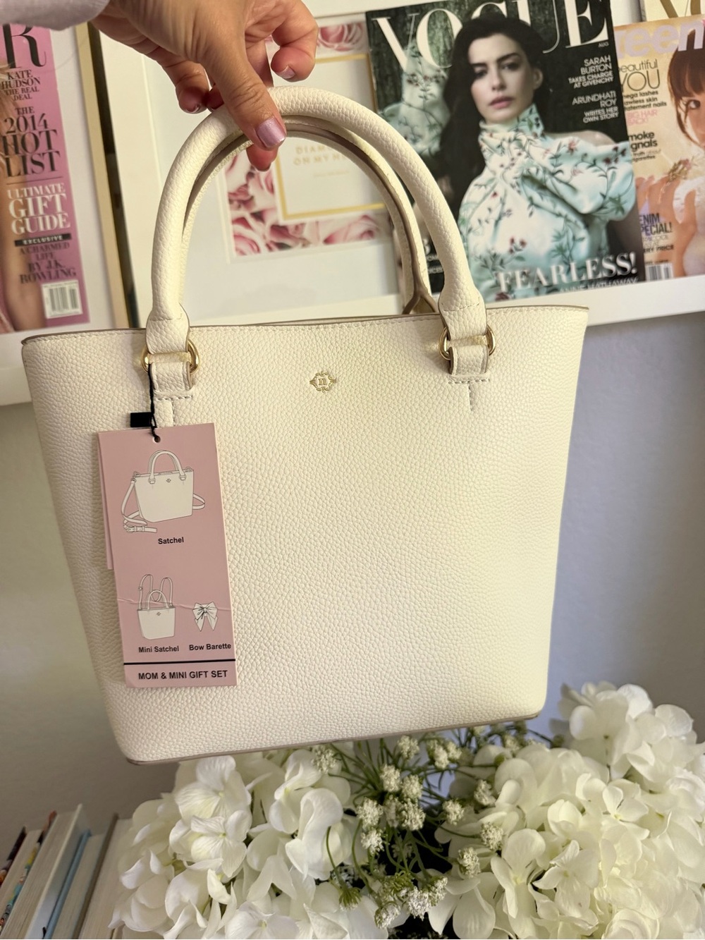 Nanette Lepore Pebbled Leather Tote Bag - Picture 3 of 3